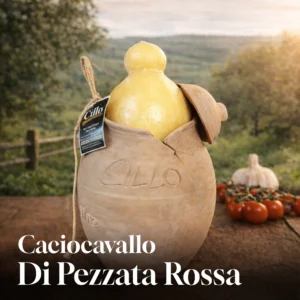Caciocavallo di Pezzata Rossa in argilla