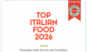 Scopri di più sull'articolo Cillo trionfa al Gambero Rosso Top Italian Food per il secondo anno consecutivo con il “Cotto del Contadino”